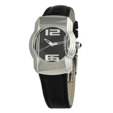 Chronotech Black Leather Watch - Watches