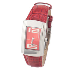 Chronotech Red Leather Watch - Watches