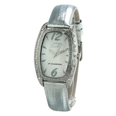 Chronotech Silver Leather Watch - Watches