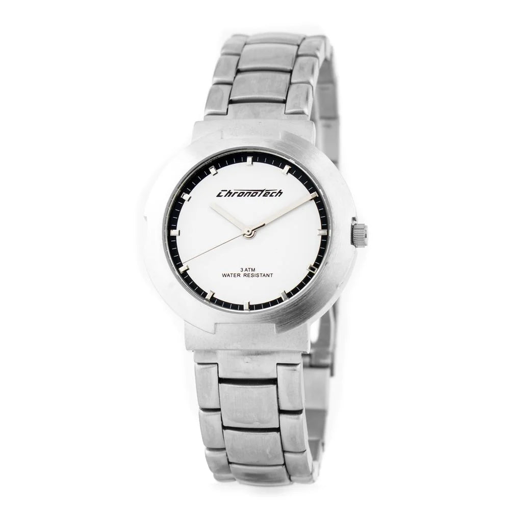 Chronotech Silver Stainless Steel Watch