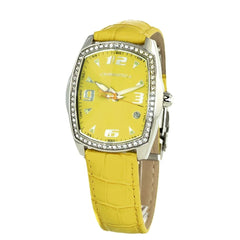 Chronotech Yellow Leather Watch - Watches