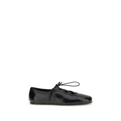 Church’s Black Calf Leather Bos Taurus Ballet Flats