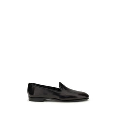 Church’s Black Calf Leather Bos Taurus Slip-On Loafers
