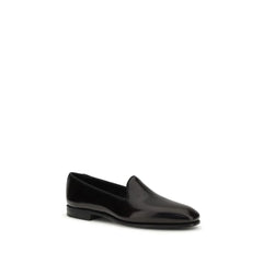 Church’s Black Calf Leather Bos Taurus Slip-On Loafers