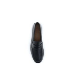 Church’s Black Calf Leather Bos Taurus Slip-On Loafers