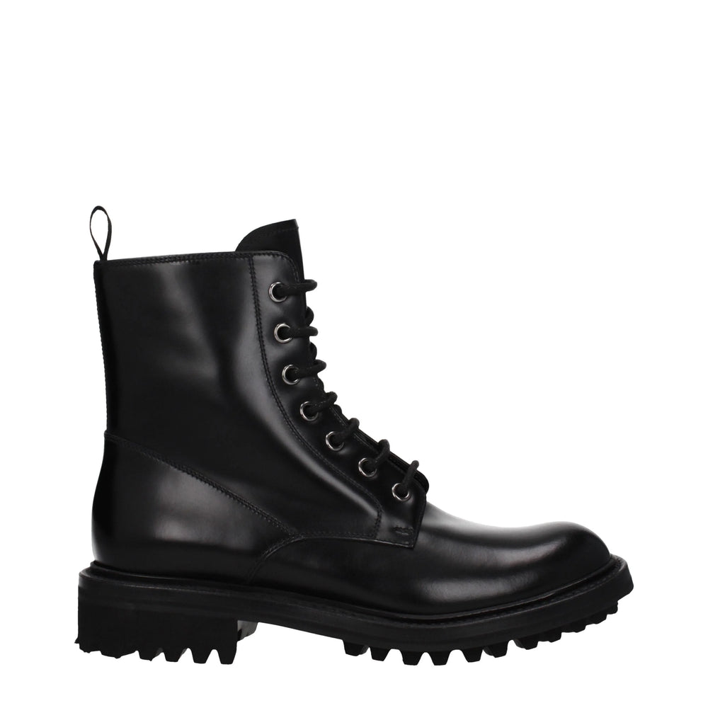 Church’s Black Leather Ankle Boots