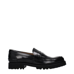 Church’s Black Leather Slip-On Loafers - EU39/US9