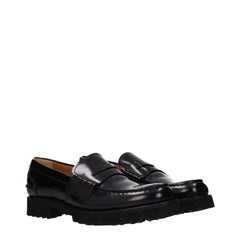 Church’s Black Leather Slip-On Loafers - EU39/US9