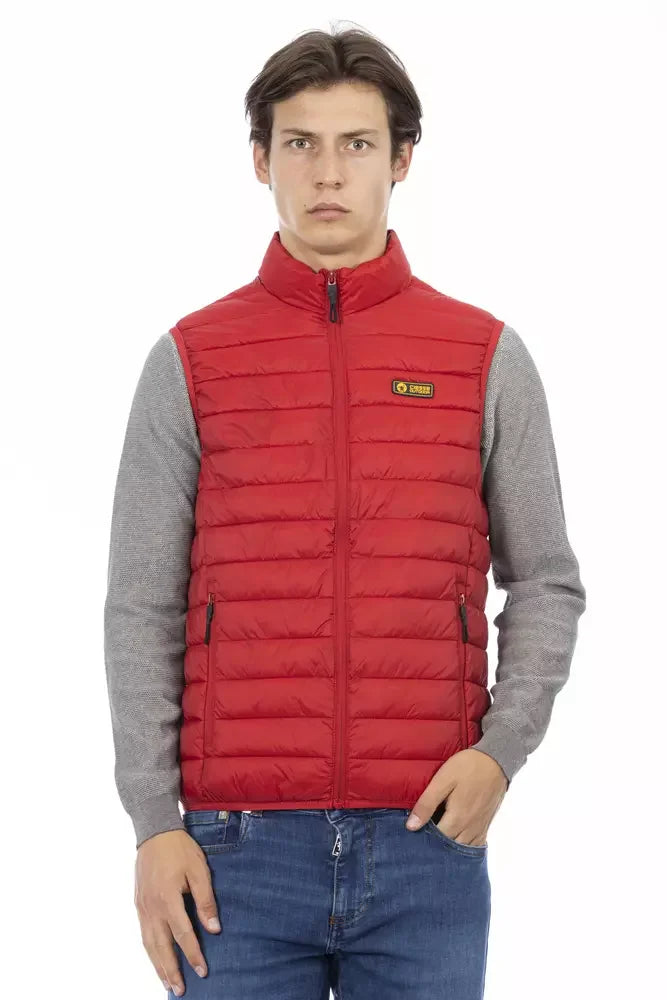 Ciesse Outdoor Red Polyester Men Sleeveless Jacket - Vests