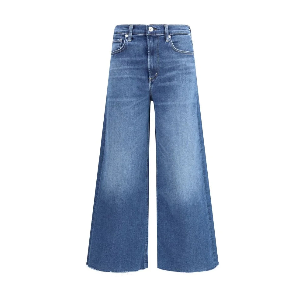 Citizens of Humanity Blue Cotton Cropped Jeans - Jeans