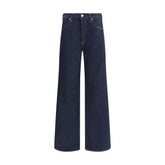 Citizens of Humanity Blue Recycled Cotton Straight-Leg Jeans