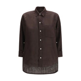 Citizens of Humanity Brown Linen Blouse