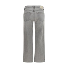 Citizens of Humanity Gray Cotton Straight-Leg Jeans