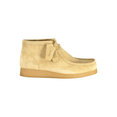 Clarks Beige Leather Men Sneaker
