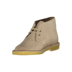 Clarks Beige Leather Mens Boot - Boots