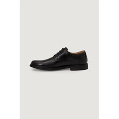 Clarks Black Leather Oxfords And Derby - Shoes
