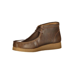 Clarks Brown Leather Men Sneaker - Sneakers