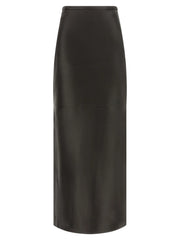 CO Black Lamb Leather Mini Skirt - 2