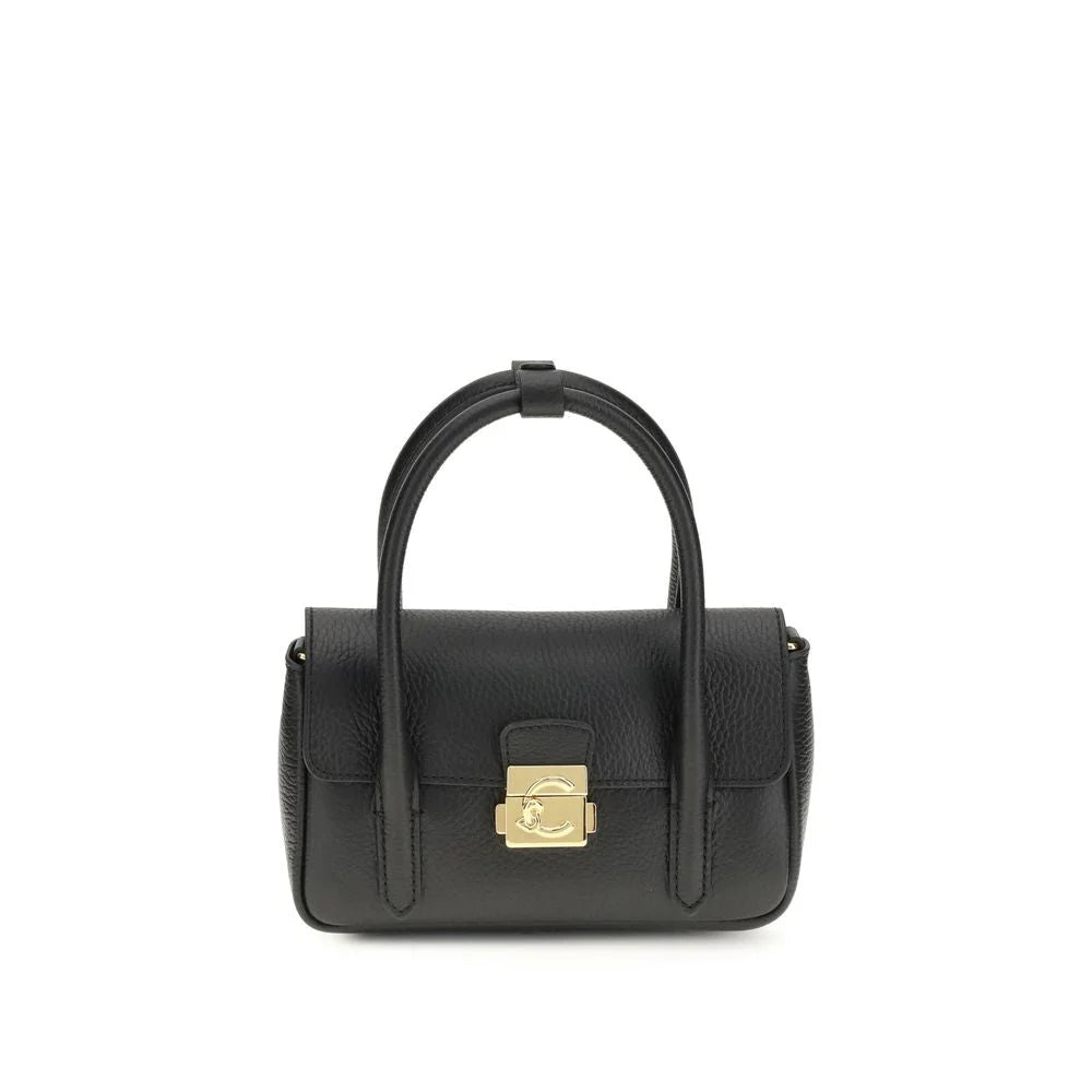 Coccinelle Black Calf Leather Bos Taurus Handbag