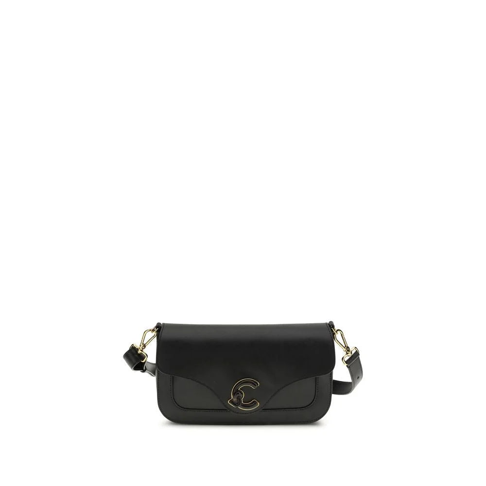 Coccinelle Black Calf Leather Bos Taurus Shoulder Bag