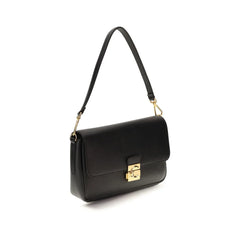 Coccinelle Black Calf Leather Bos Taurus Shoulder Bag