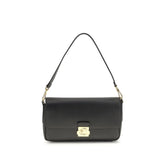 Coccinelle Black Calf Leather Bos Taurus Shoulder Bag