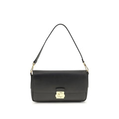 Coccinelle Black Calf Leather Bos Taurus Shoulder Bag