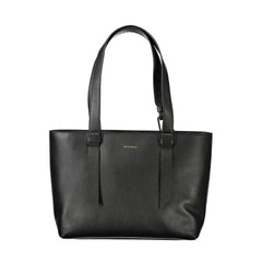 Coccinelle Black Leather Handbag - Shopper Bags