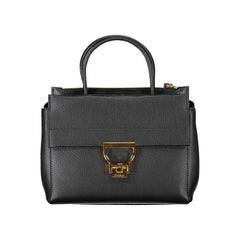 Coccinelle Black Leather Women Handbag - Satchel Bags