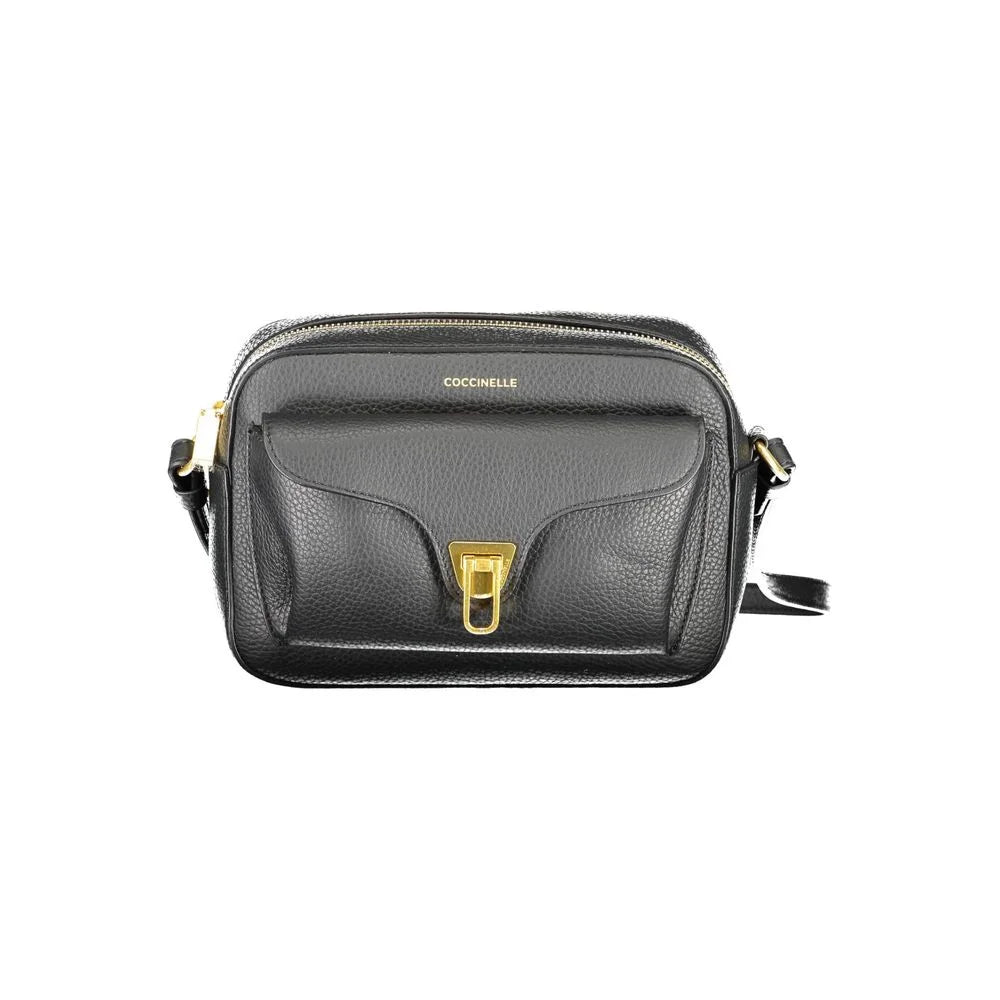 Coccinelle Black Leather Women Shoulder Bag