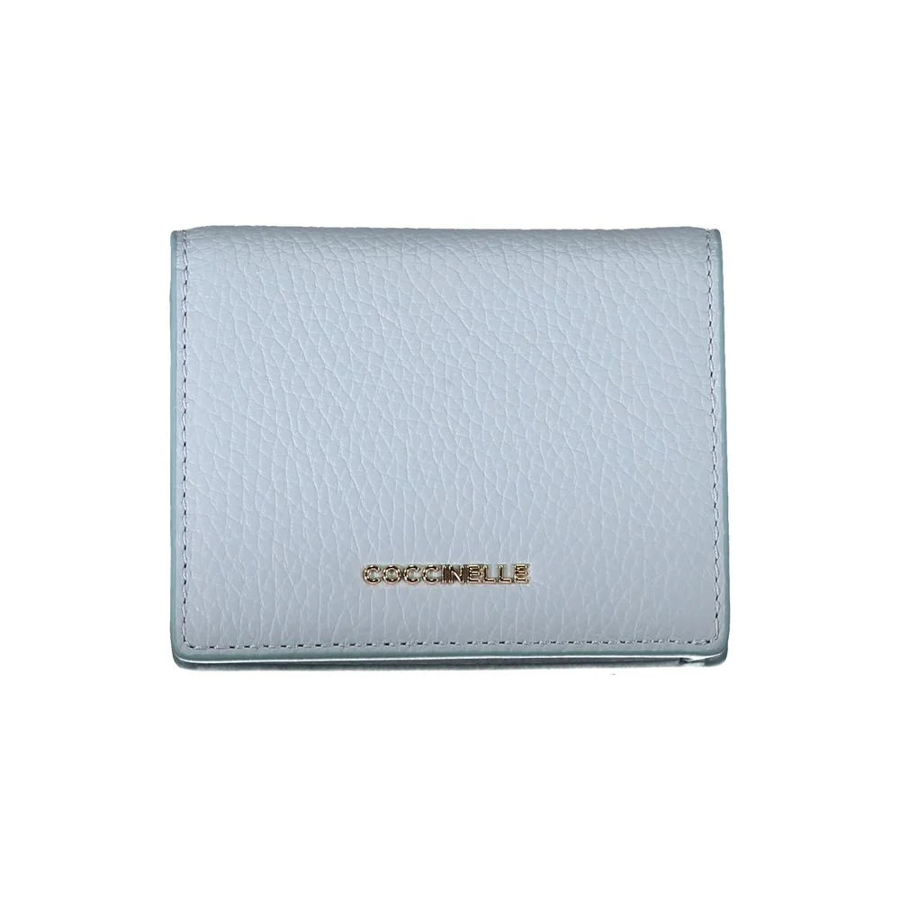 Coccinelle Blue Leather Wallet - Wallets