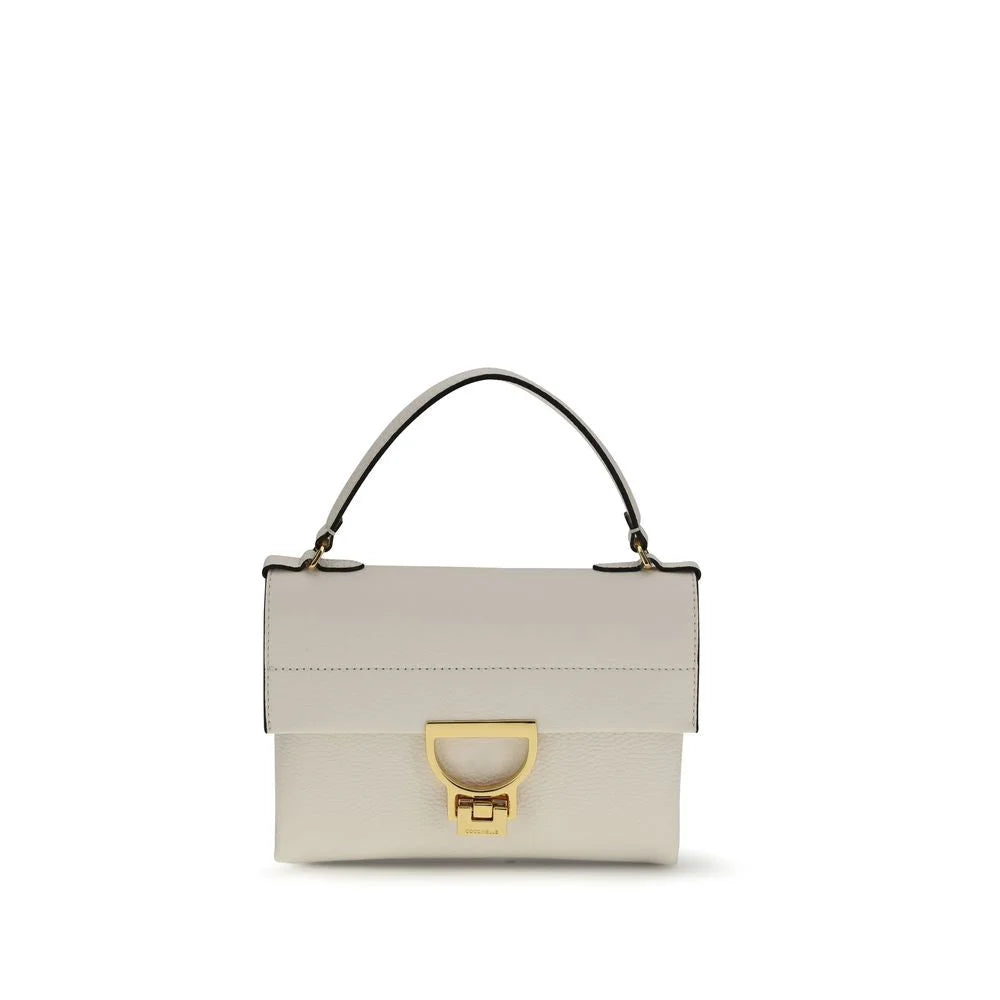 Coccinelle Cream Calf Leather Bos Taurus Handbag