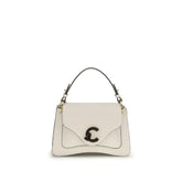Coccinelle Cream Calf Leather Bos Taurus Shoulder Bag