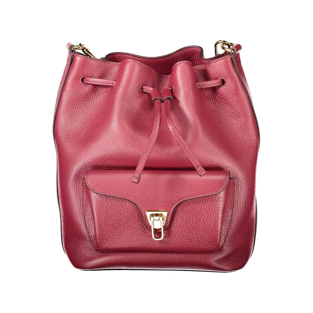 Coccinelle Purple Leather Women Handbag - Bucket Bags
