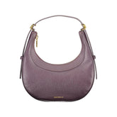 Coccinelle Purple Leather Women Handbag - Half-Moon Bags