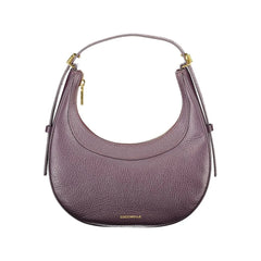 Coccinelle Purple Leather Women Handbag - Half-Moon Bags