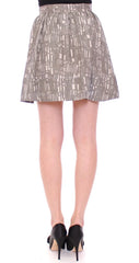 Comeforbreakfast Gray Mini Short A-Line Skirt - Skirts