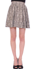 Comeforbreakfast Gray Mini Short A-Line Skirt - Skirts