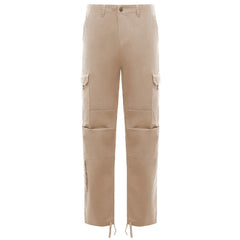 Comme Des Fuckdown Beige Cotton Men Cargo Trouser - Cargo Pants