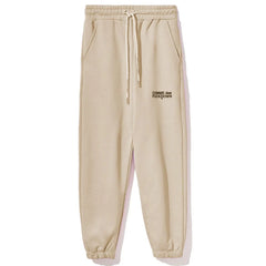 Comme Des Fuckdown Beige Cotton Women Sweatpant - Sweatpants