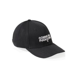 Comme Des Fuckdown Black Cotton Hat - UNI - Baseball Caps