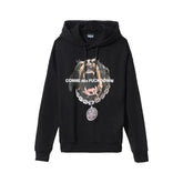 Comme Des Fuckdown Black Cotton Men Sweater - Hoodies