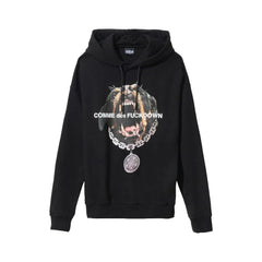 Comme Des Fuckdown Black Cotton Men Sweater - Hoodies