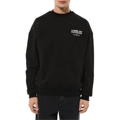 Comme Des Fuckdown Black Cotton Men’s Crewneck Sweater - Sweatshirts