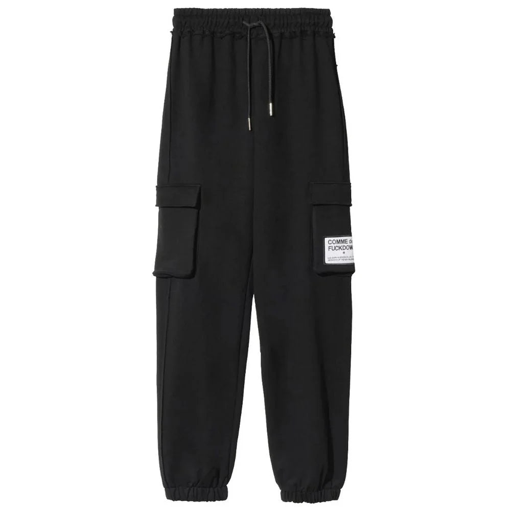 Comme Des Fuckdown Black Cotton Women Pant - Cargo Pants