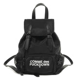 Comme Des Fuckdown Black Nylon Backpack - Backpacks
