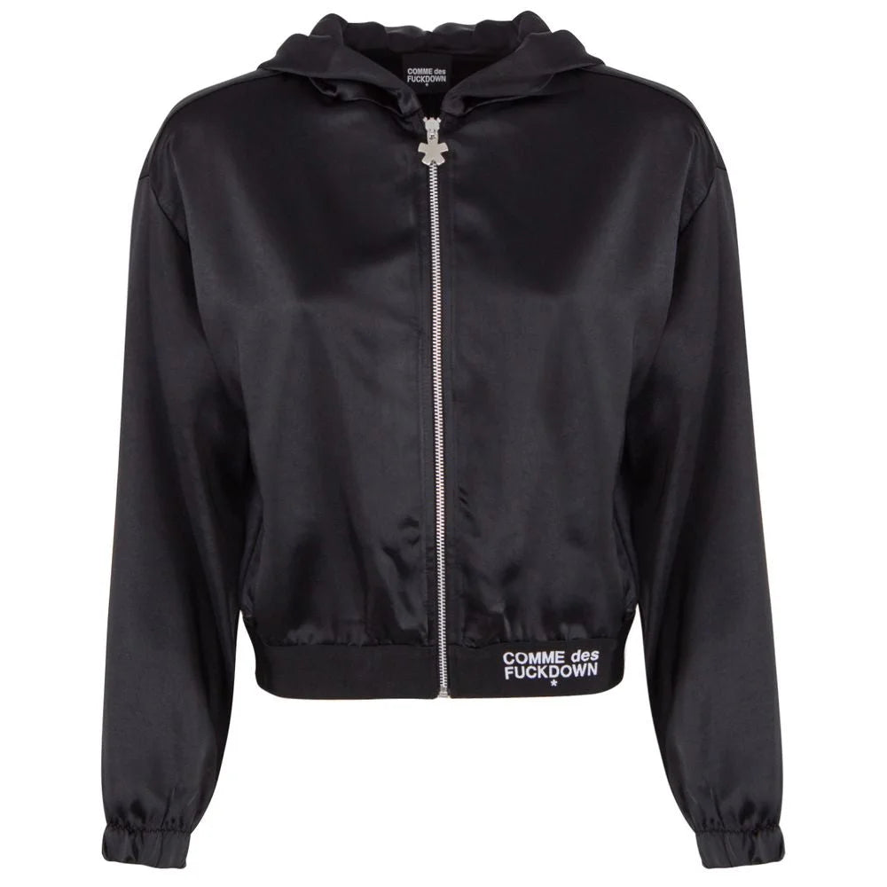 Comme Des Fuckdown Black Polyester Women Jacket - Track Jackets