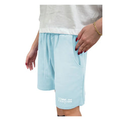 Comme Des Fuckdown Blue Cotton Short - Jogger Shorts