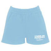 Comme Des Fuckdown Blue Cotton Short - M - Jogger Shorts