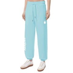 Comme Des Fuckdown Blue Cotton Women Sweatpant - Sweatpants